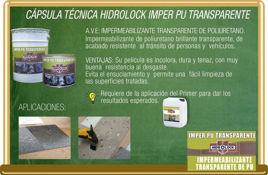 Imperlatex PU - Impermeabilizante transparente de poliuretano